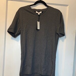 Banana Republic Men's Charcoal V-Neck Tee